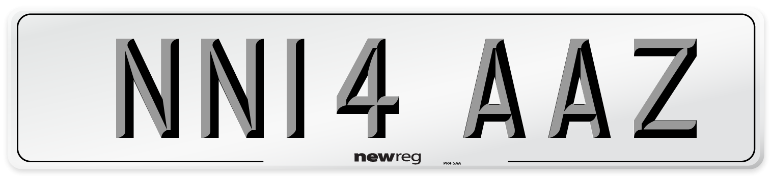 NN14 AAZ Number Plate from New Reg